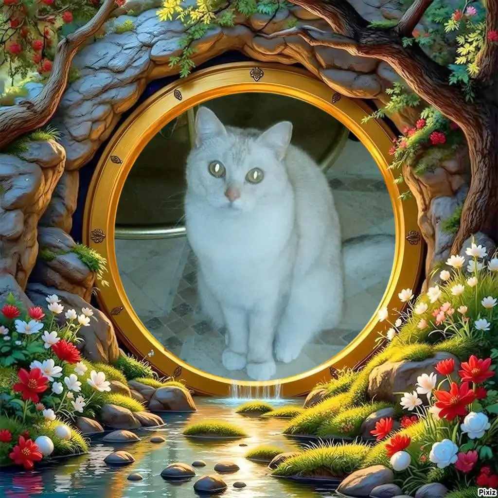 Andachtsbild von Tanja mit Timmy im 💖🐈🐾