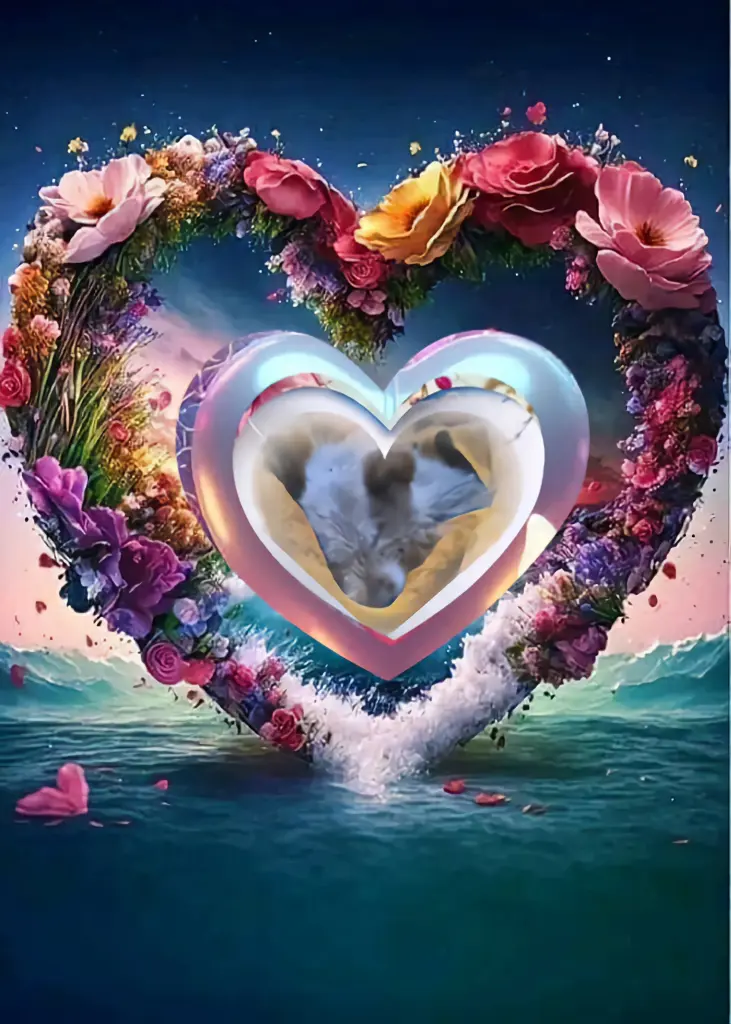 Condolence image of Dobrej Nocki💜🩵💙Kochana❤️❤️❤️Śnieżynko❤️⭐️🐕🫶🫶🫶💋💋💋