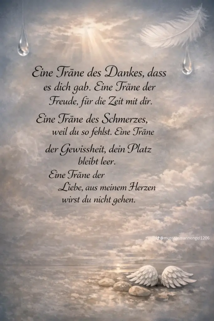 Condolence image of Deine dich immer liebende Mama
