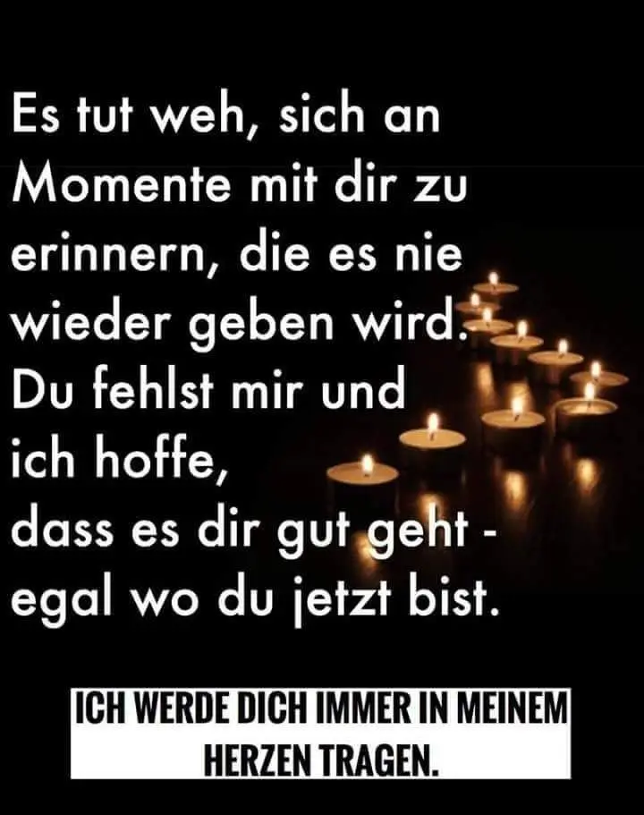 Condolence image of Deine dich immer liebende Mama