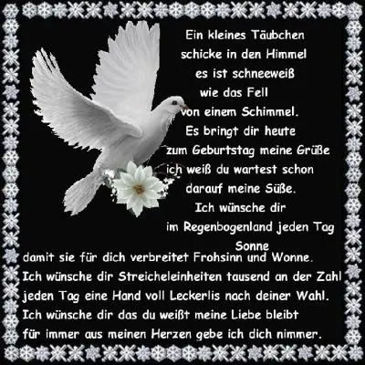 Andachtsbild von Brigitte mit Nelly, Benny und Axel im Herzen