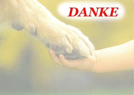 Andachtsbild von Marika mit Balou und Hippo im Herzen