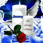 Andachtsbild von Tanja mit Timmy im Herzen