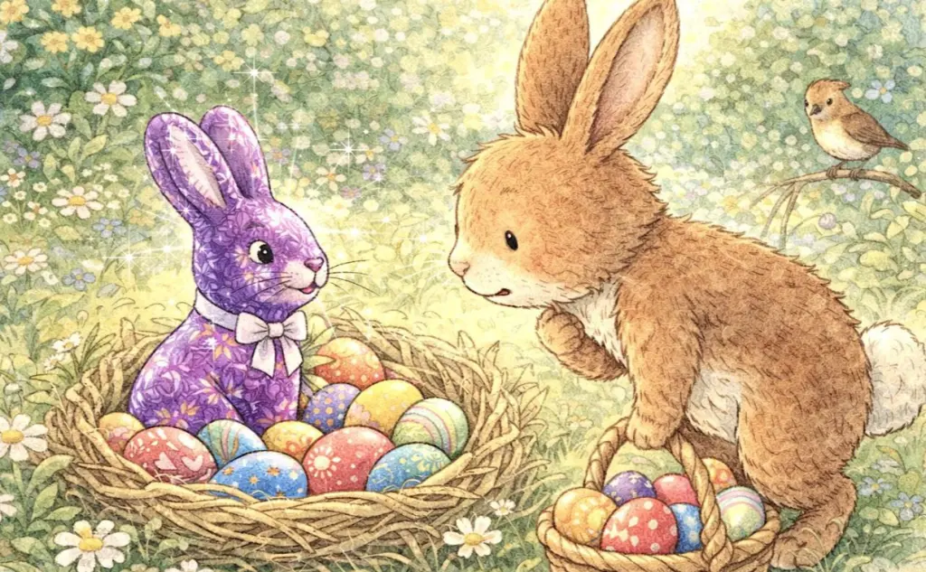Condolence image of Ostergrüße zu Jasper und Pauline ins  Kaninchen🌈Land