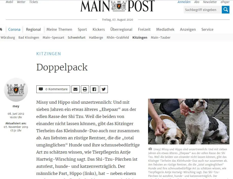 Condolence image of Euer Artikel mein lieber Hippo