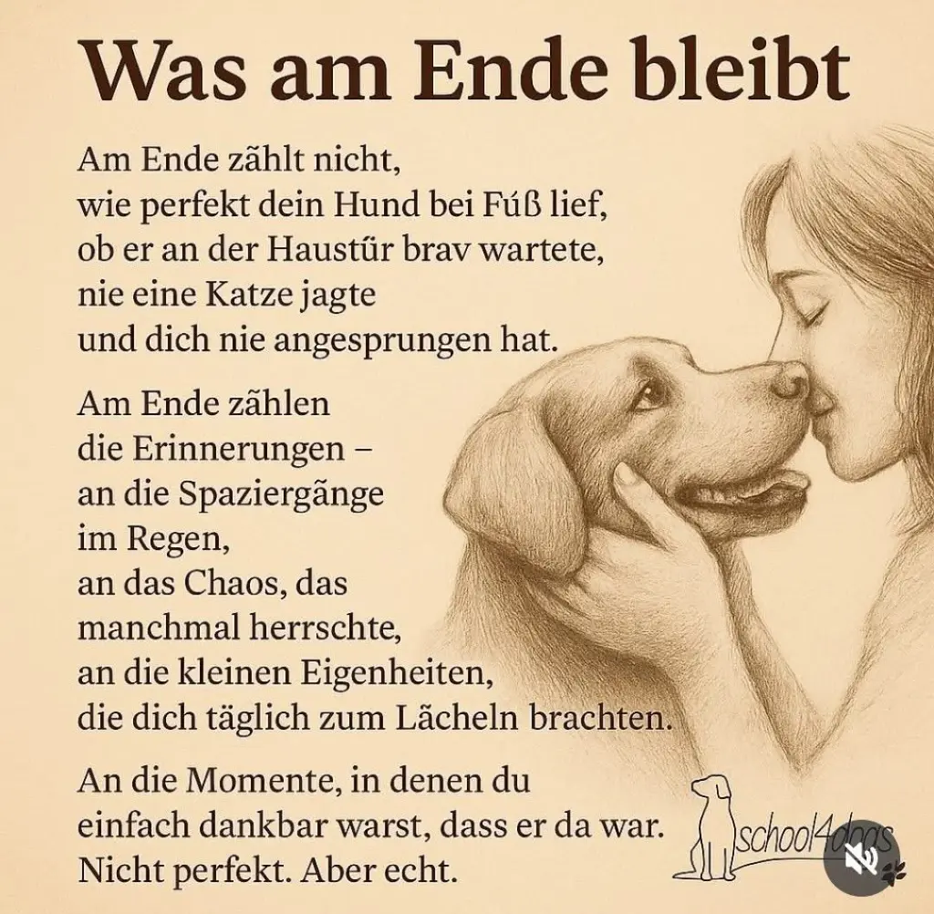 Andachtsbild von Sandra mit Rika im Herzen 🖤