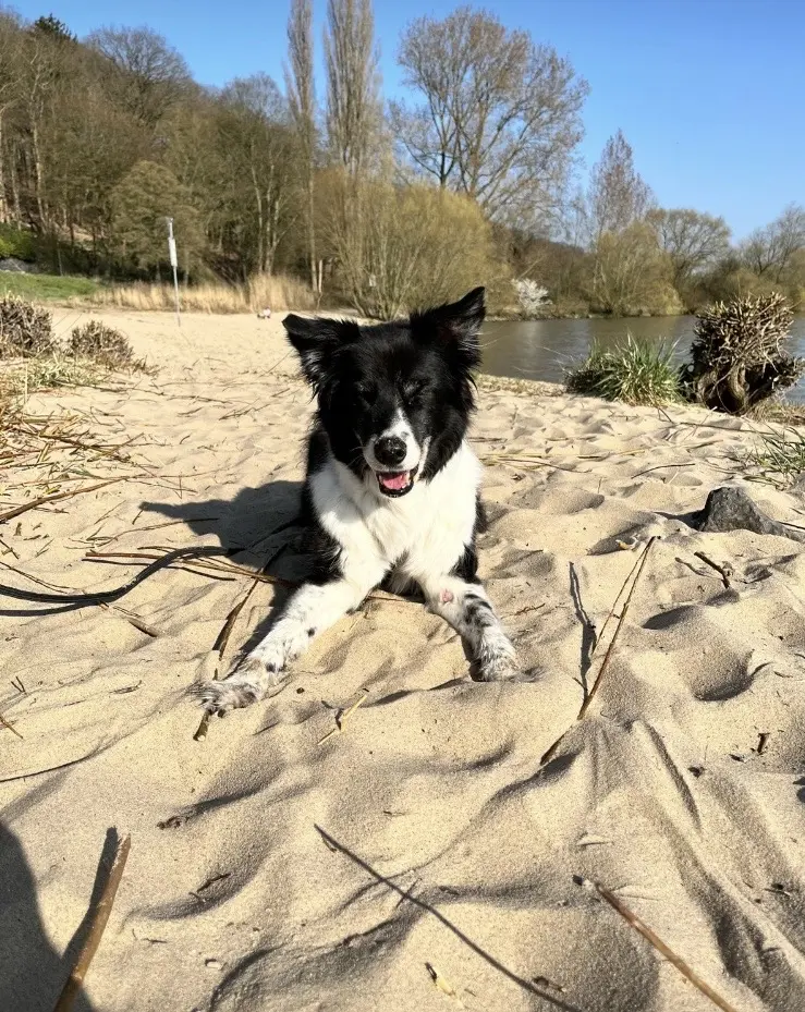 Ausruhen am Strand.