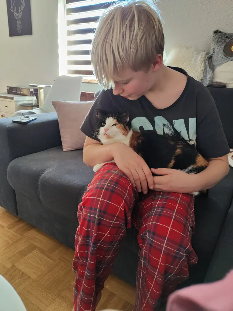 Meine Tochter mit meinem Neffen