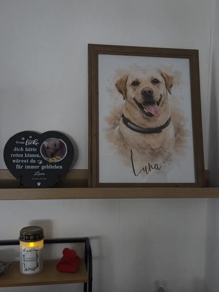 Die Familie hat sogar ein Ölbild anfertigen lassen 🥺