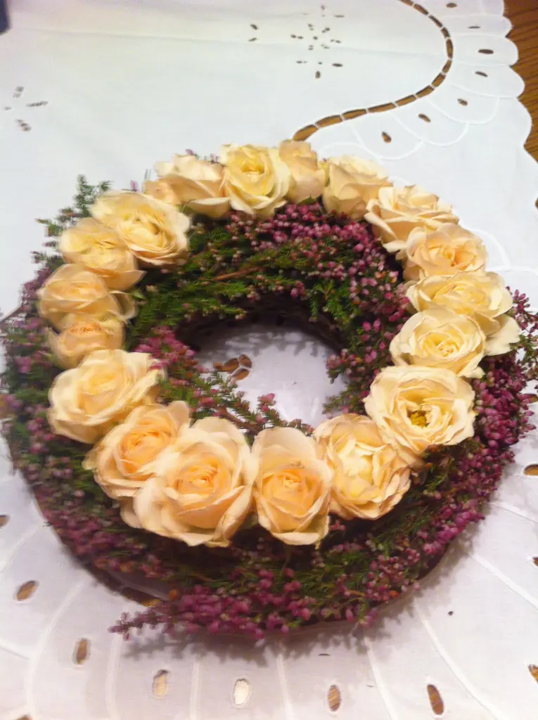 Andachtsbild von Rosen für Misiu