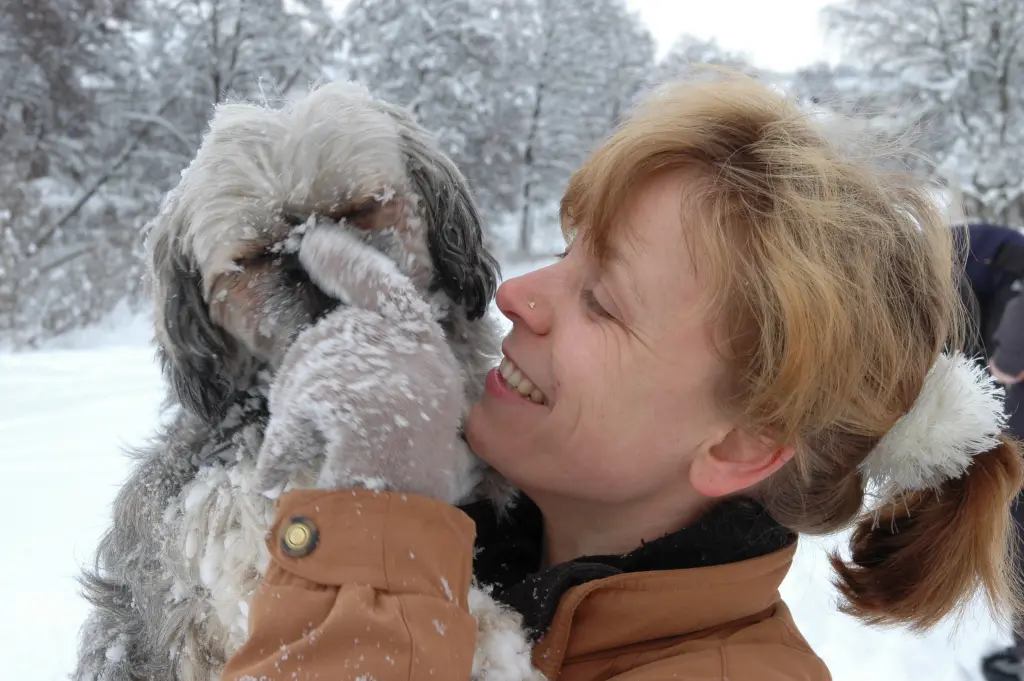 Andachtsbild von Kathrin mit Susi im Herzen