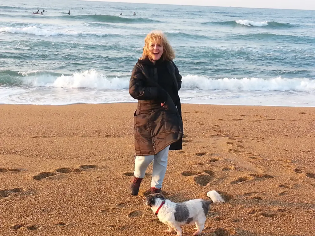 Andachtsbild von Marika mit Balou und Hippo im Herzen