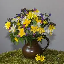 Andachtsbild von Brigitte mit Nelly, Benny und Axel im Herzen