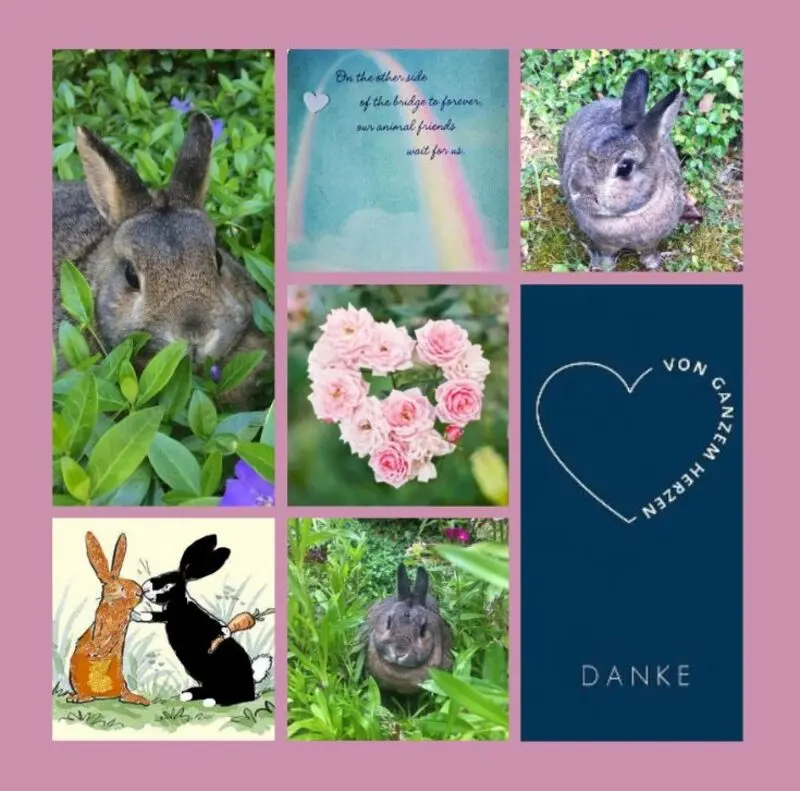 Andachtsbild von Drina und Pauline sagen DANKE