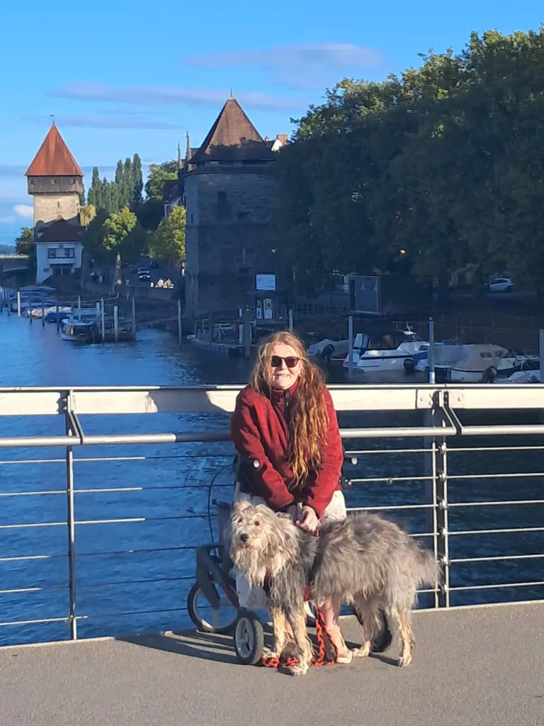 Freddy und ich am Bodensee .