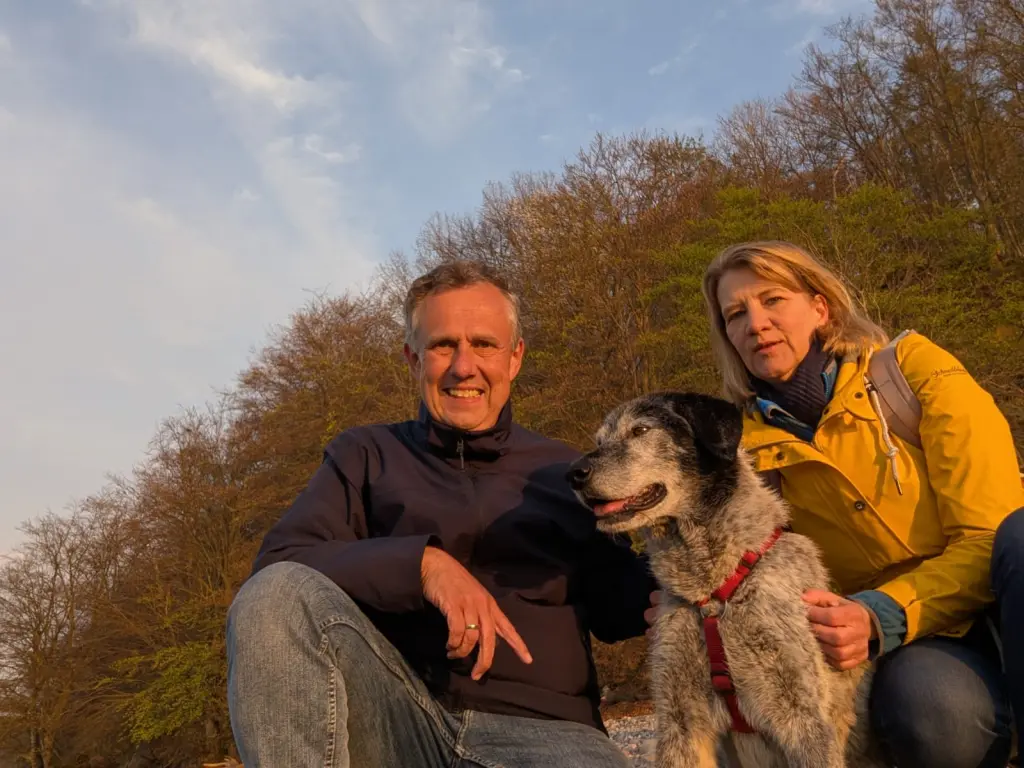 Wir drei an der Ostsee.
