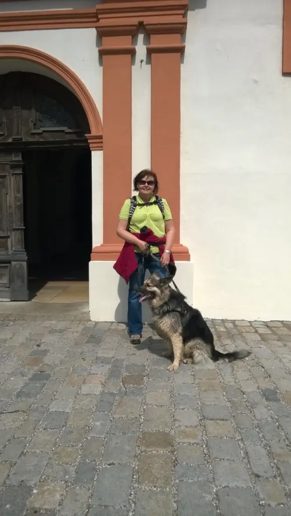 Andachtsbild von Susanne mit Rusty im Herzen ♥️