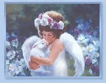 Andachtsbild von Kathrin mit Susi im Herzen