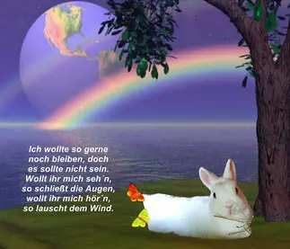 Andachtsbild von Brigitte mit Nelly, Benny und Axel im Herzen