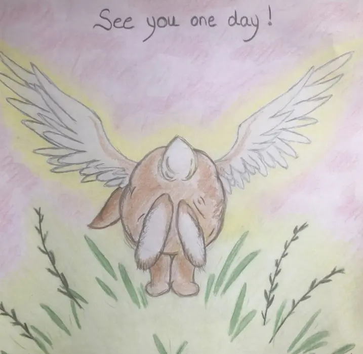 Andachtsbild von Tanja mit Timmy im Herzen 