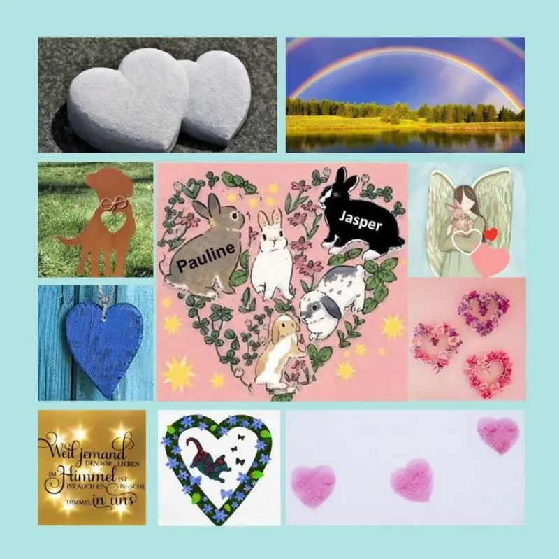 Andachtsbild von Rosen für Pauline zum Valentinstag