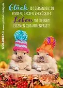 Andachtsbild von Brigitte mit Nelly, Benny und Axel im Herzen