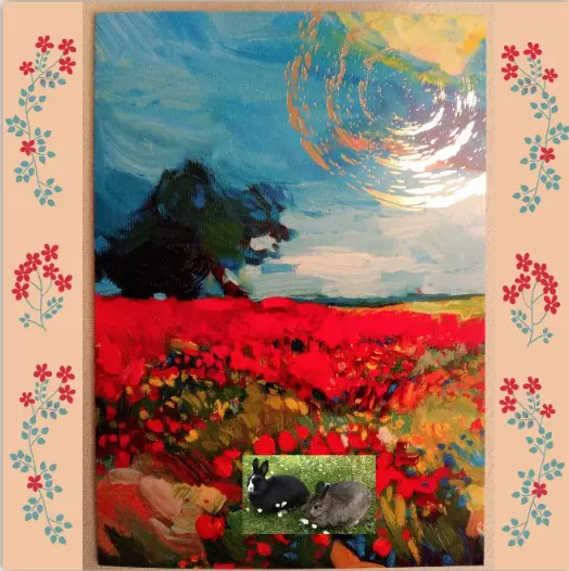 Andachtsbild von Sonntagsrosen für Paulinchen ❀✰♥¸.•*¨*•.¸❀✰♥