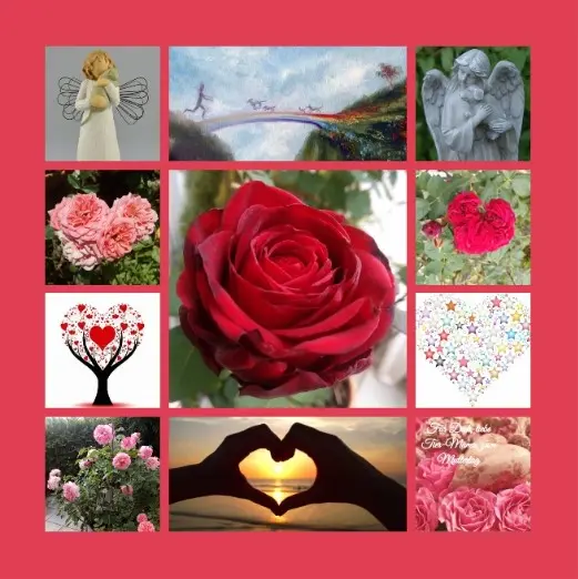 Andachtsbild von Rosen zum Muttertag