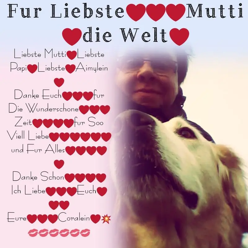 Andachtsbild von Fur Mutti❤️Papi❤️und Aimy❤️