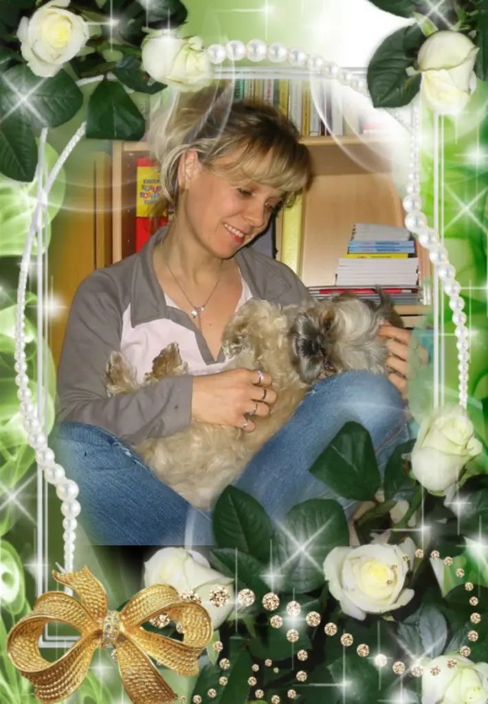 Andachtsbild von Kathrin mit Susi im Herzen