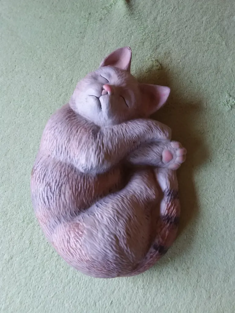 Andachtsbild von Elke mit Seelenkater Pico