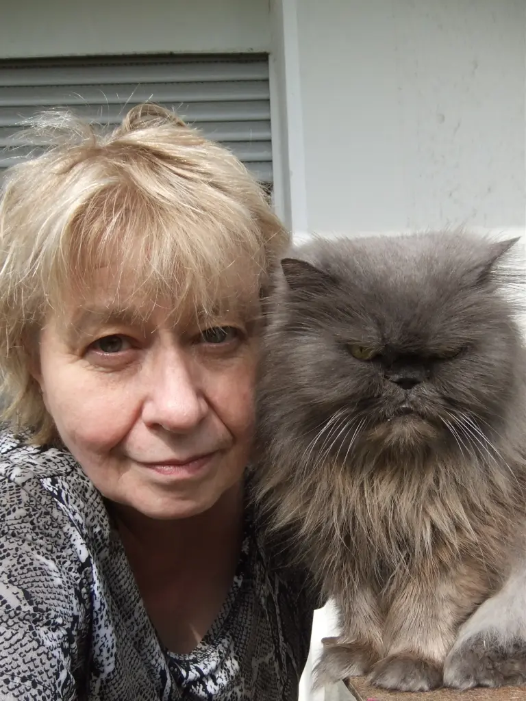 Andachtsbild von Marie mit Merlin im Herzen