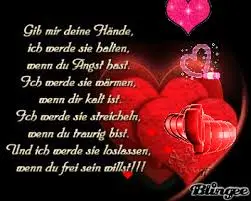 Andachtsbild von Brigitte mit Nelly, Benny und Axel im Herzen