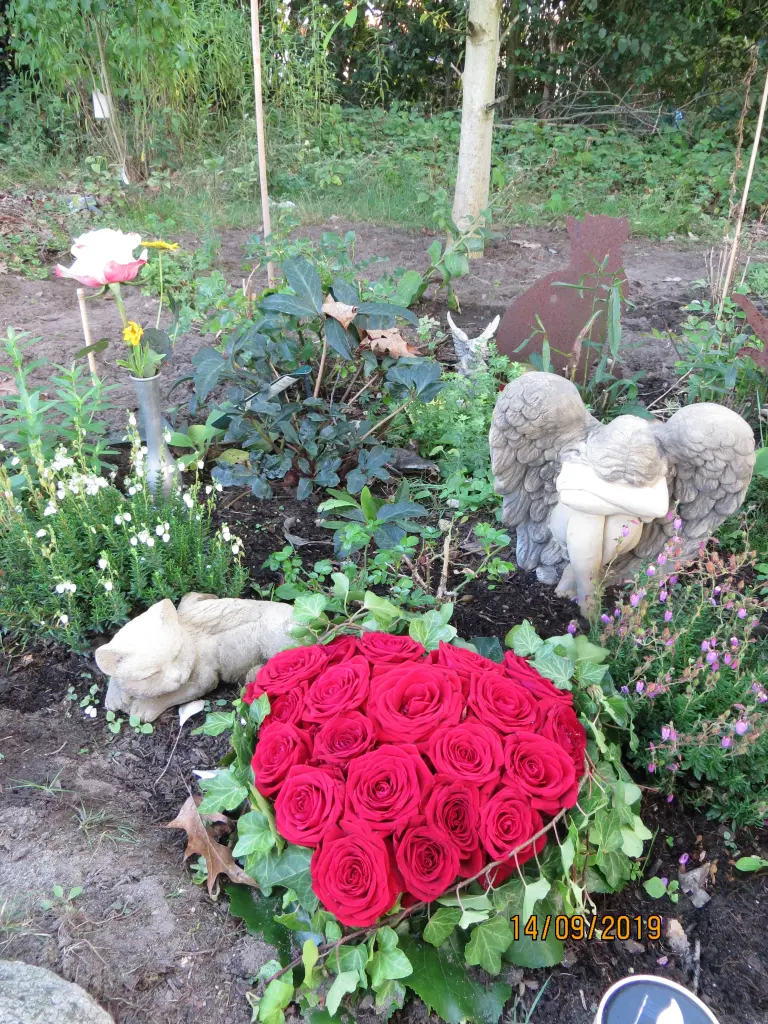 Andachtsbild von Uschi mit Seelenfreunden Shiva, Jojo und Merlin