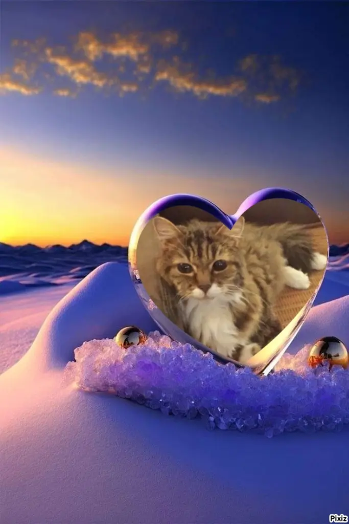 Andachtsbild von Tanja mit Timmy im Herzen 