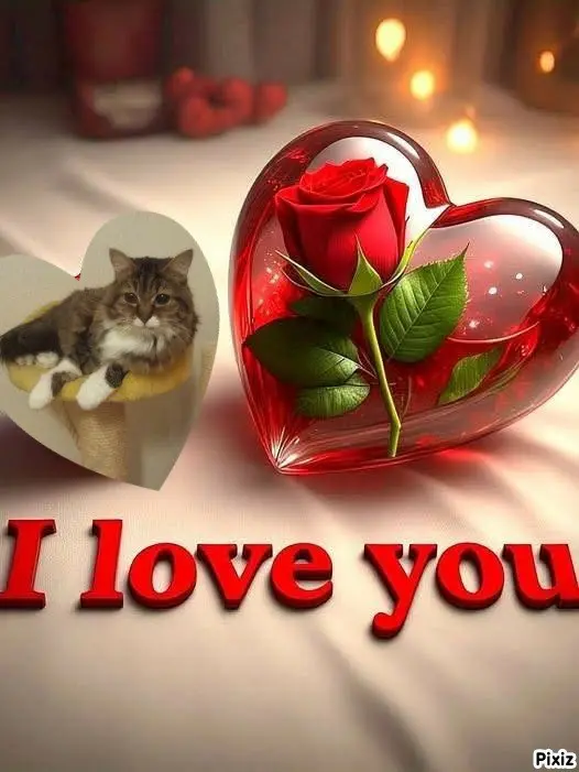 Andachtsbild von Tanja mit Timmy im Herzen