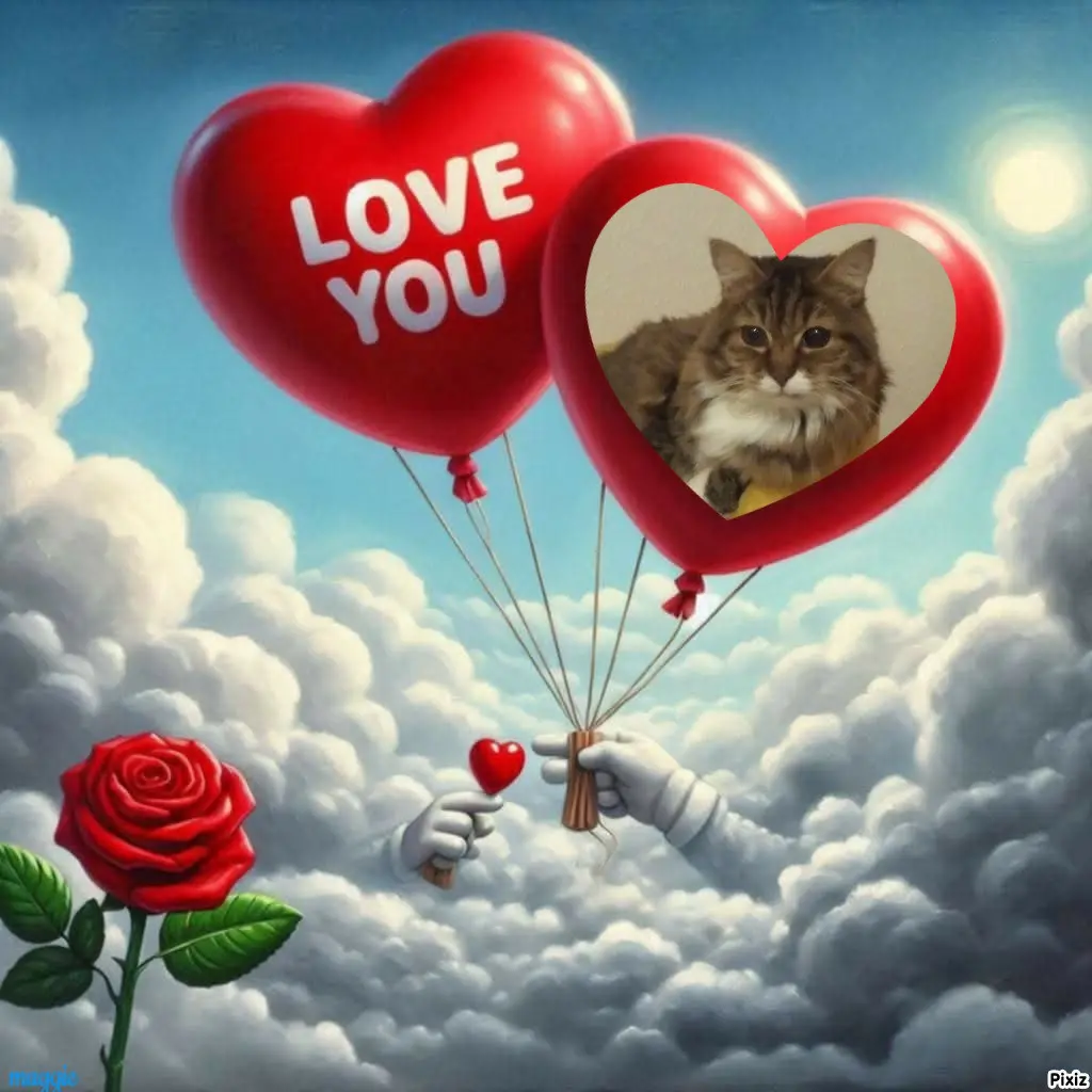 Andachtsbild von Tanja mit Timmy im Herzen