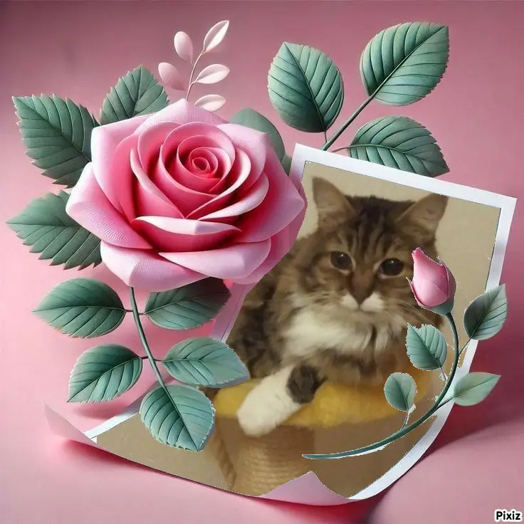 Andachtsbild von Tanja mit Timmy im Herzen