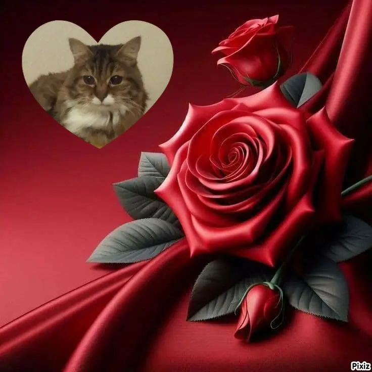 Andachtsbild von Tanja mit Timmy im Herzen