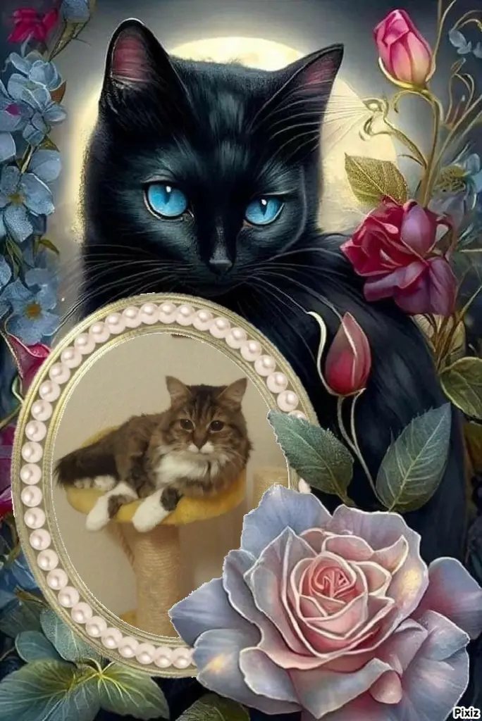 Andachtsbild von Tanja mit Timmy im 💘🐈🐾