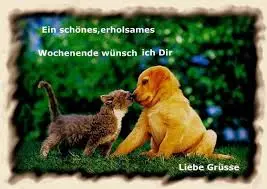 Andachtsbild von Brigitte mit Nelly, Benny und Axel im Herzen