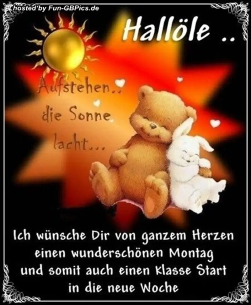 Andachtsbild von Brigitte mit Nelly, Benny und Axel im Herzen
