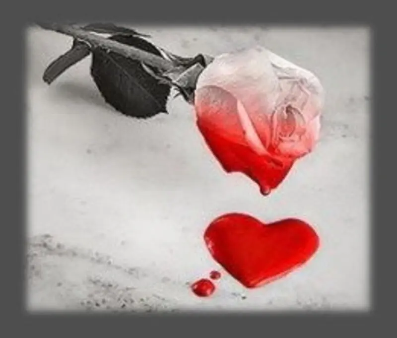 Andachtsbild von Sabine mit Kaspar tief im Herzen