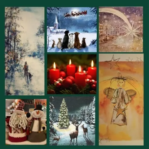 Andachtsbild von Rosen für Maja und Gräuli zum 4. Advent