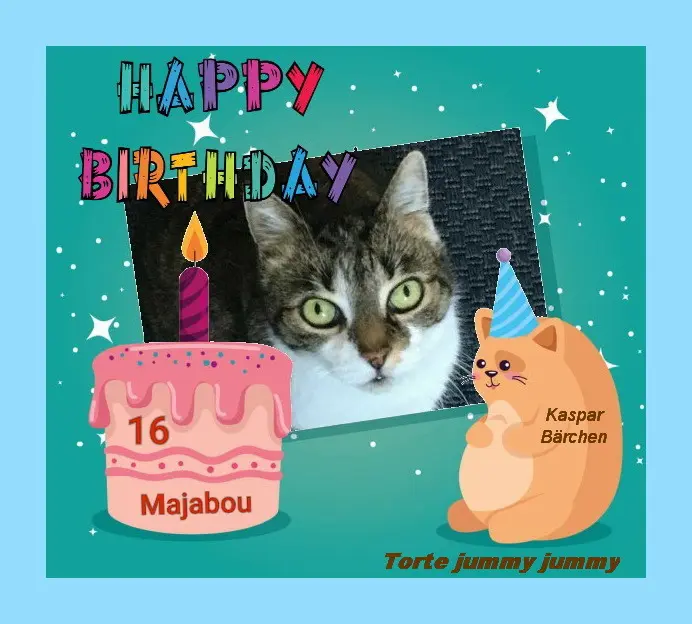 Andachtsbild von Sabine mit Kaspar & Jessy tief im Herzen❤️☆ ¸.•*¨*•.