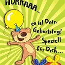 Andachtsbild von Geburtstagsrosen für das liebe Sternchen Maja