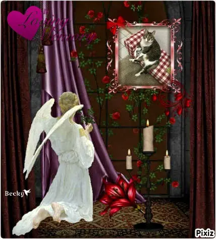 Andachtsbild von Tanja mit Timmy im Herzen 