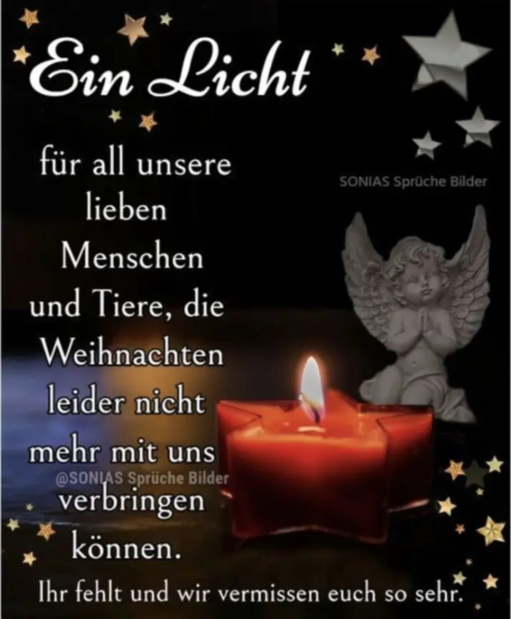 Andachtsbild von Traurige Weihnachten 