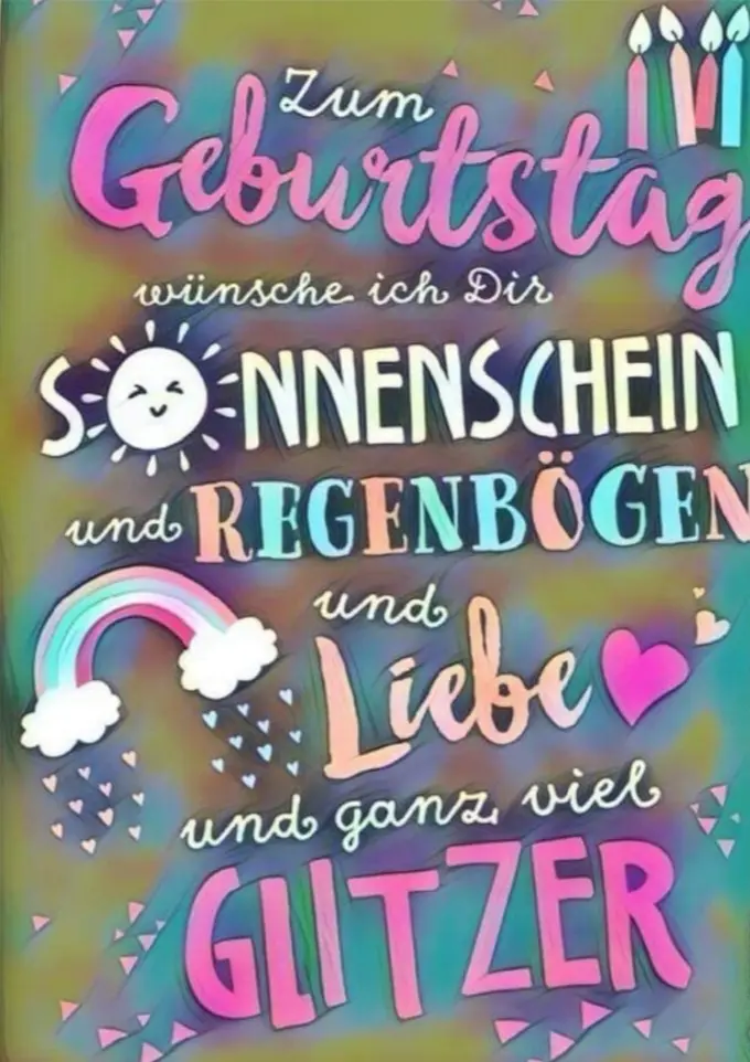 Andachtsbild von ♥️Geburtstagsgruß ins Regenbogenland ♥️