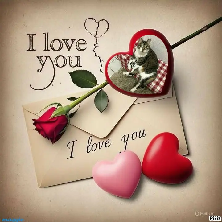 Andachtsbild von Tanja mit Timmy im Herzen